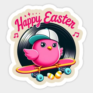 easter peeps vinyl Sticker